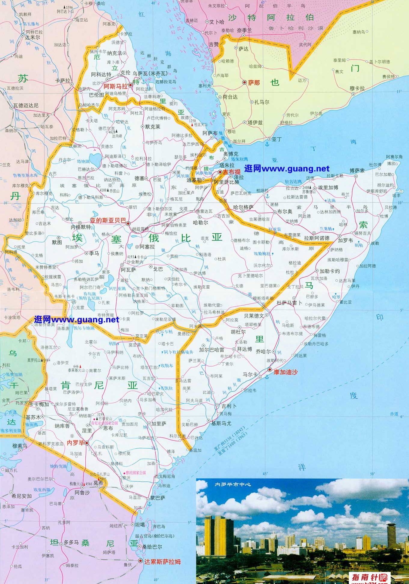 非洲索马里位置地图